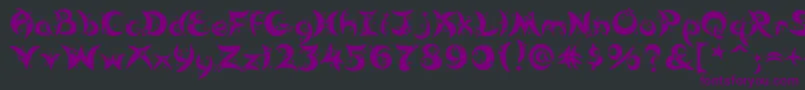 Шрифт Moonstar – фиолетовые шрифты на чёрном фоне