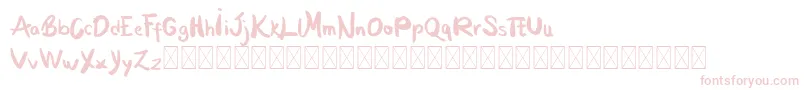 MoontanyPersonal Font – Pink Fonts on White Background