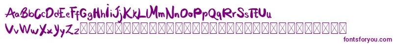 MoontanyPersonal Font – Purple Fonts on White Background