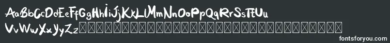 MoontanyPersonal Font – White Fonts on Black Background