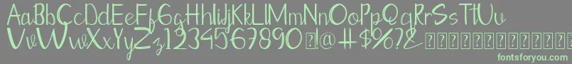 fuente Moontea Script Family – Fuentes Verdes Sobre Fondo Gris