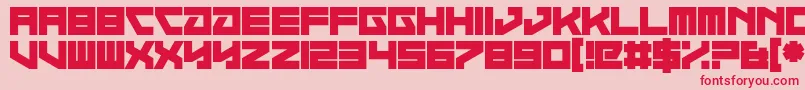 Moonwalk Miss Font – Red Fonts on Pink Background