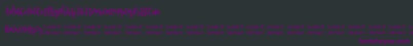 Morable Font – Purple Fonts on Black Background