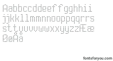 ModernDotDigital7 font – danish Fonts