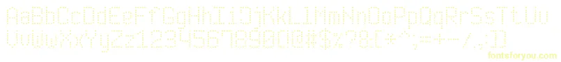 ModernDotDigital7-fontti – keltaiset fontit