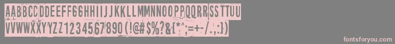 More news from nowhere, again Font – Pink Fonts on Gray Background