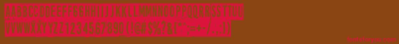 More news from nowhere, again Font – Red Fonts on Brown Background