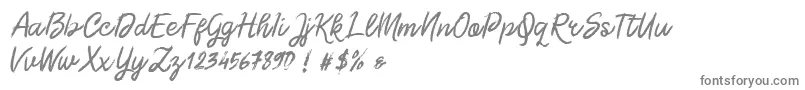 Шрифт Morgan Chalk – серые шрифты на белом фоне