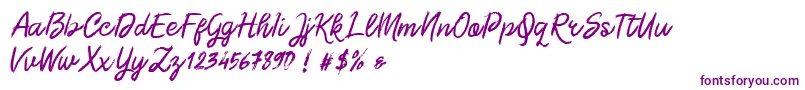 Morgan Chalk-fontti – violetit fontit