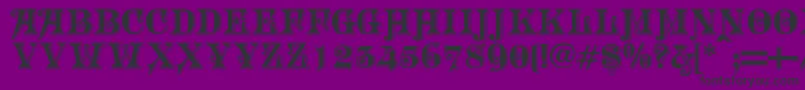 morgan Font – Black Fonts on Purple Background