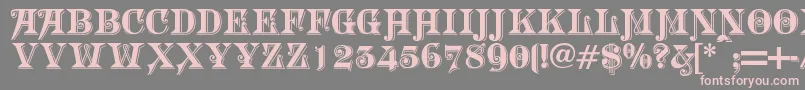 MORGTN   Font – Pink Fonts on Gray Background