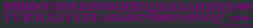 Подробнее о шрифте MORGTN Шрифт MORGTN – фиолетовые шрифты на чёрном фоне