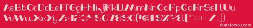 morning sunshine Font – Pink Fonts on Red Background