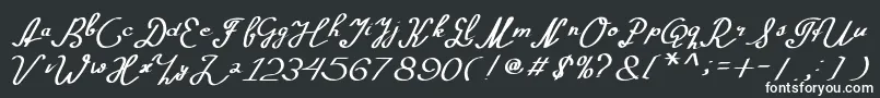 フォントMorning – 黒い背景に白い文字