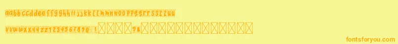 More about Morningdoodle Font Morningdoodle Font – Orange Fonts on Yellow Background