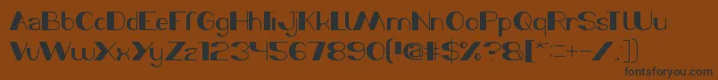 MorningSunshine Font – Black Fonts on Brown Background