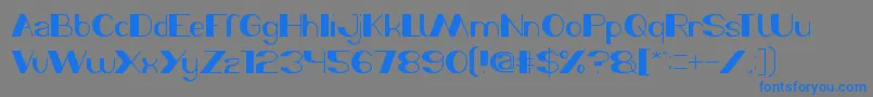 MorningSunshine Font – Blue Fonts on Gray Background