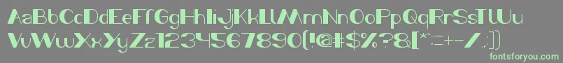 MorningSunshine Font – Green Fonts on Gray Background