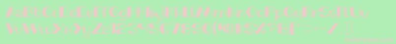 MorningSunshine Font – Pink Fonts on Green Background
