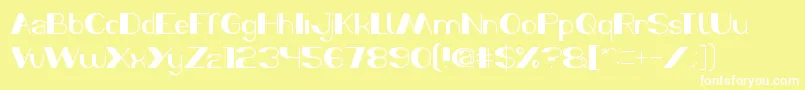 MorningSunshine Font – White Fonts on Yellow Background