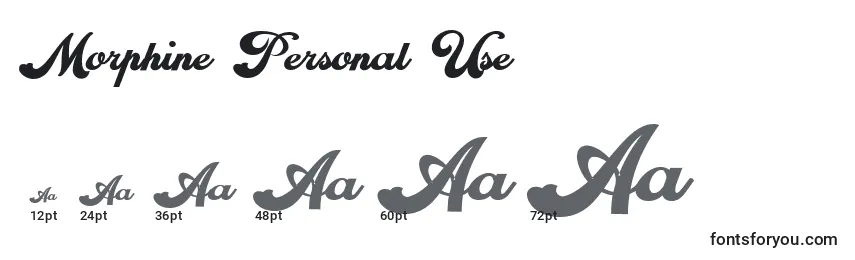 Morphine Personal Use Font Sizes