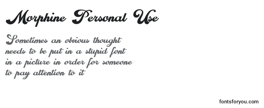 Morphine Personal Use Font