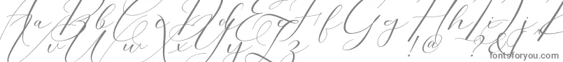 Шрифт Morris Script – серые шрифты