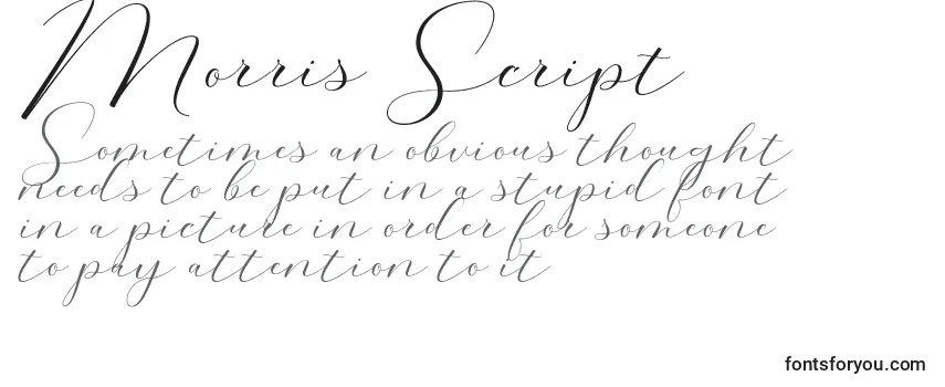 Morris Script Font