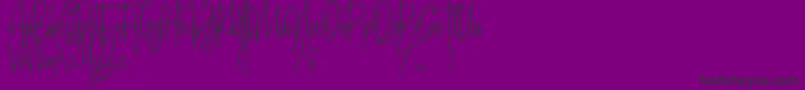 Morristone Demo Font – Black Fonts on Purple Background