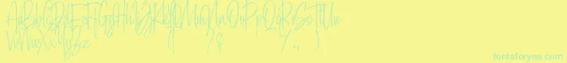 More about Morristone Demo Font Morristone Demo Font – Green Fonts on Yellow Background
