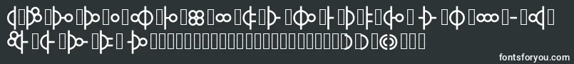 Шрифт Morse02 – белые шрифты на чёрном фоне