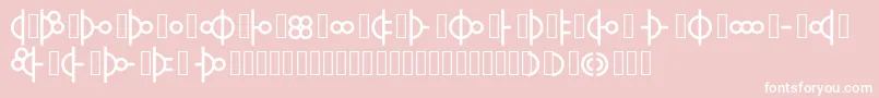 Morse02 Font – White Fonts on Pink Background