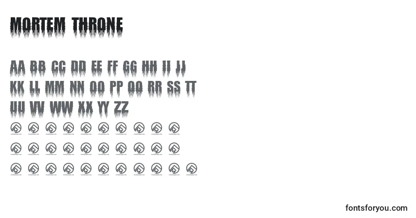 Mortem Throne Font – alphabet, numbers, special characters