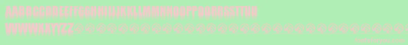 Mortem Throne Font – Pink Fonts on Green Background