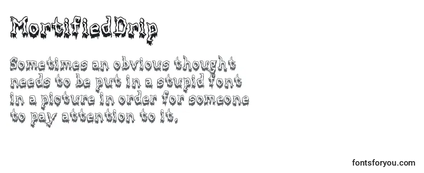 MortifiedDrip Font