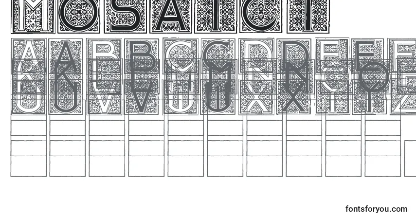 Mosaic iフォント–アルファベット、数字、特殊文字