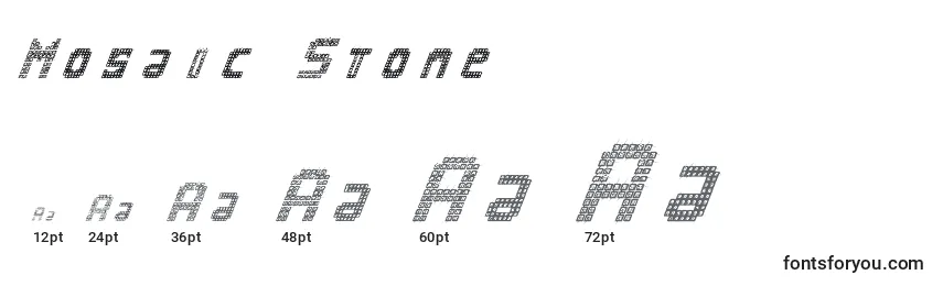Размеры шрифта Mosaic Stone