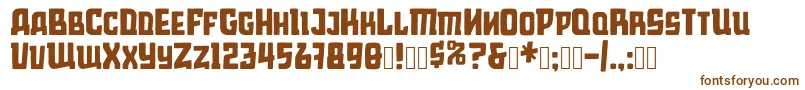 Mosco Mule Font – Brown Fonts on White Background