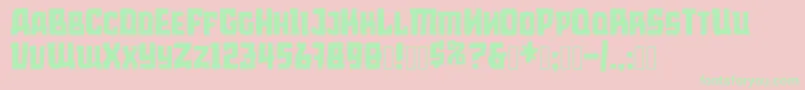 Mosco Mule Font – Green Fonts on Pink Background