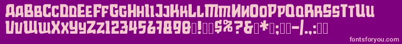 Mosco Mule Font – Pink Fonts on Purple Background