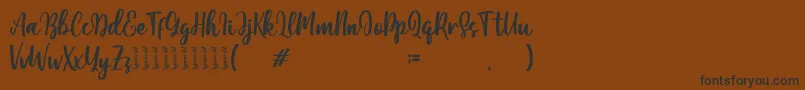 Moshinta Font – Black Fonts on Brown Background