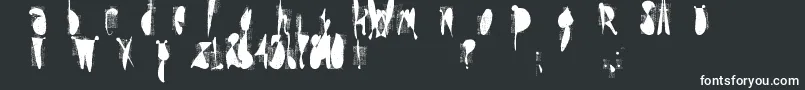 moskito screen-fontti – valkoiset fontit mustalla taustalla