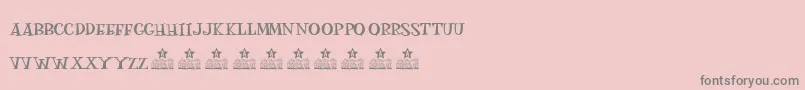 MOSKITOES PERSONAL USE-Schriftart – Graue Schriften auf rosa Hintergrund