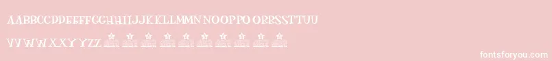 MOSKITOES PERSONAL USE-Schriftart – Weiße Schriften auf rosa Hintergrund