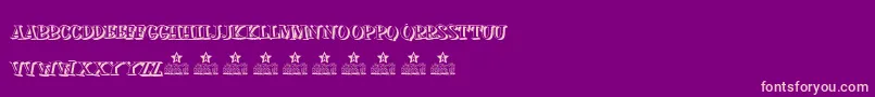 MOSKITOES SHADOW PERSONAL USE Font – Pink Fonts on Purple Background