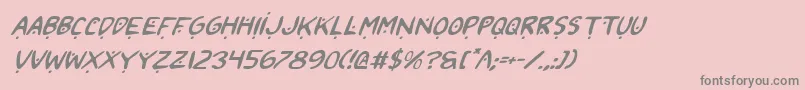 2toon2v2i Font – Gray Fonts on Pink Background