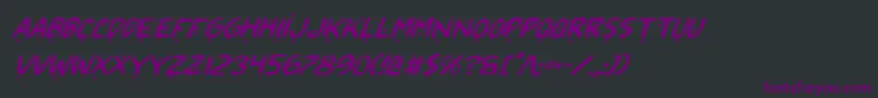 2toon2v2i Font – Purple Fonts on Black Background