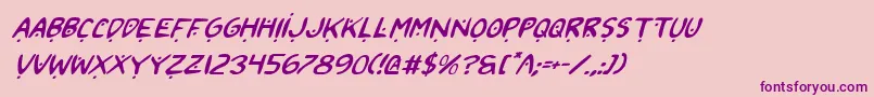 2toon2v2i Font – Purple Fonts on Pink Background