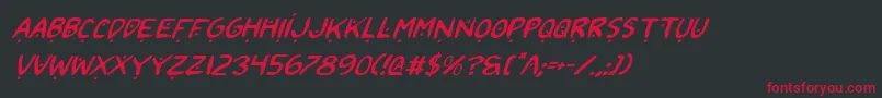 2toon2v2i Font – Red Fonts on Black Background