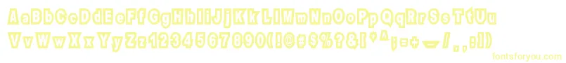 Motel Imperial-fontti – keltaiset fontit